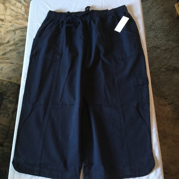 Karen Scott Comf Waist Edna Capri, Intr Blue - Picture 1 of 3